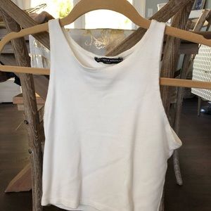 White Crop Tank